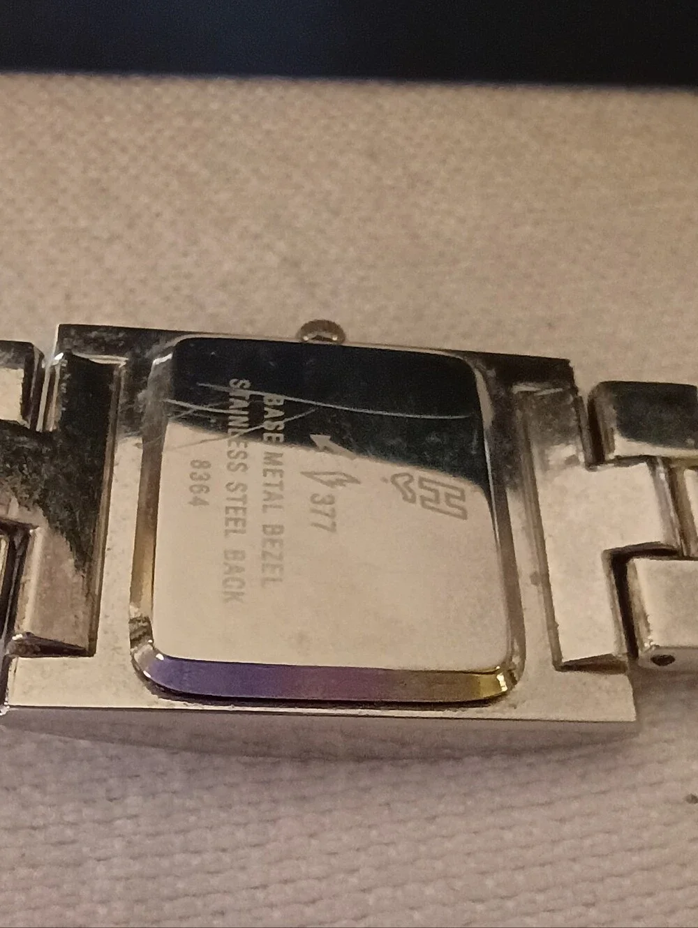 Men’s Silver-Tone Helbros 8364  Quartz Bracelet Watch Japanese Mvmt Black Dial